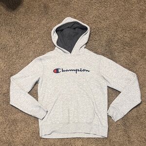 Champion Light Grey Hooded Sweatshirt
